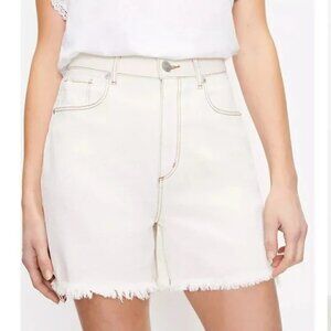 LOFT | NWT Raw Hem High Waist Curvy Boyfriend Shorts | Size 4/27